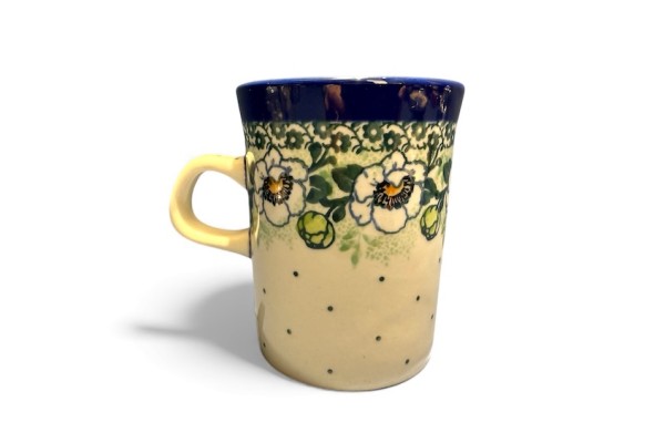 074 Bunzlau Mok recht met klein oor 2242X 074 Mok met oor 250 ml 